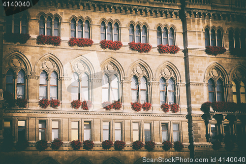 Image of Rathaus in Vienna, Austria (vintage photo)