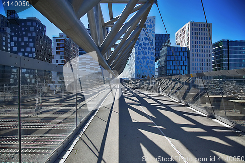 Image of Akrobaten pedestrian bridge in Oslo, Norway