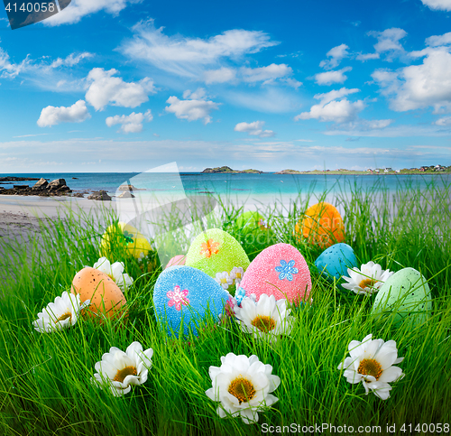 Image of Decorated easter eggs