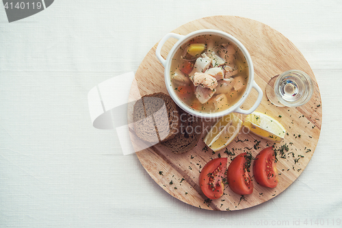 Image of Russian traditional fish soup