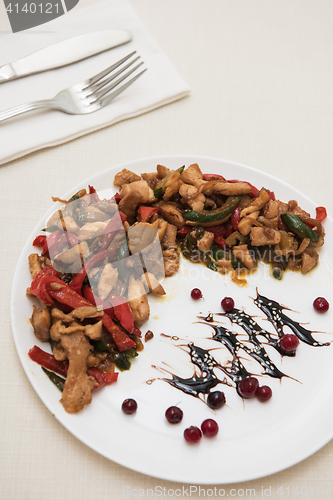 Image of Salad with chicken and vegetables