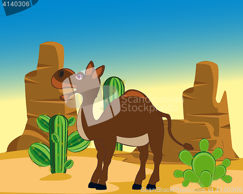 Image of Camel in desert