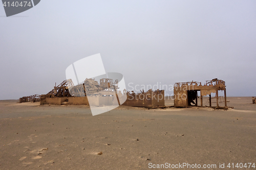 Image of abandoned oil station