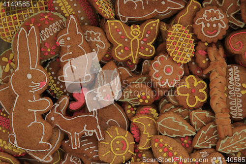 Image of easter gingerbread background