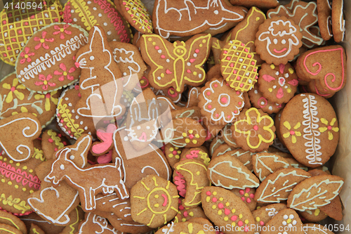 Image of easter gingerbread background