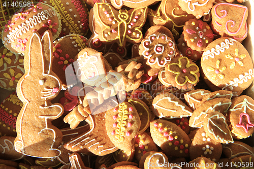 Image of easter gingerbread background