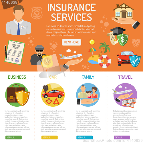 Image of Insurance Services infographics