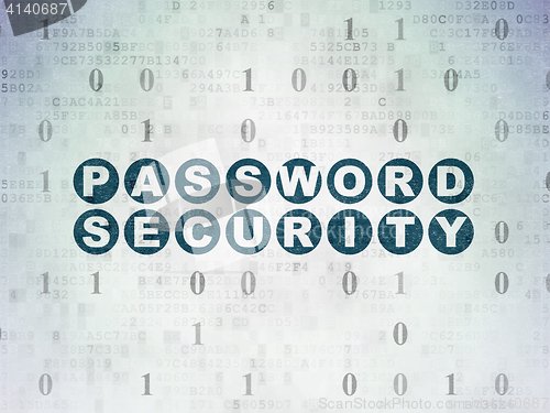 Image of Privacy concept: Password Security on Digital Data Paper background