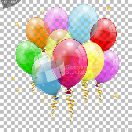 Image of Holiday Background with Balloons