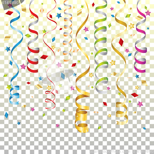 Image of Holiday Background with Streamer