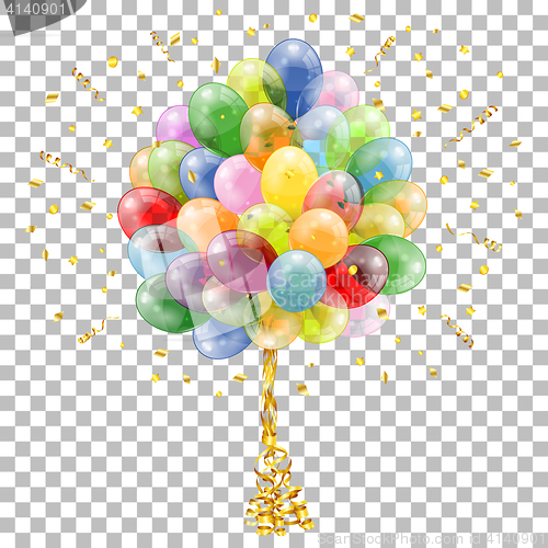 Image of Holiday Background with Balloons