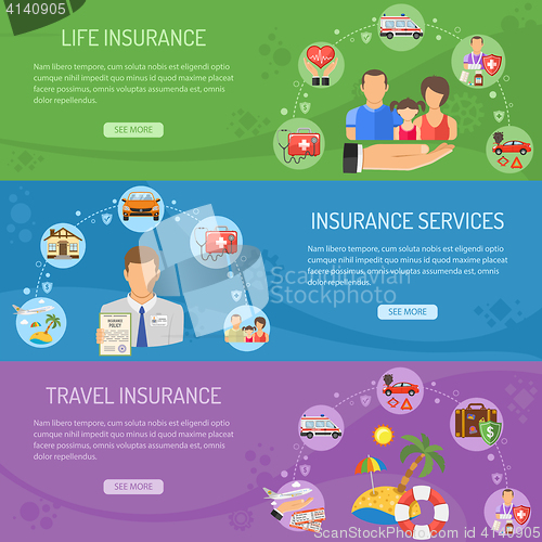 Image of Insurance Services Horizontal Banners