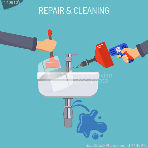 Image of Plumbing Service Concept