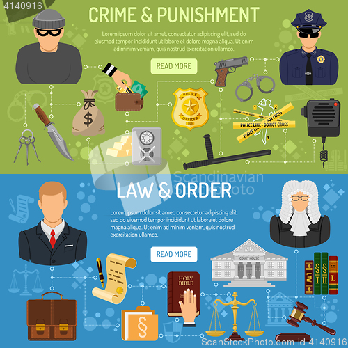 Image of Law and order horizontal banners