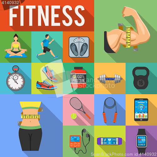 Image of Fitness Icon Set