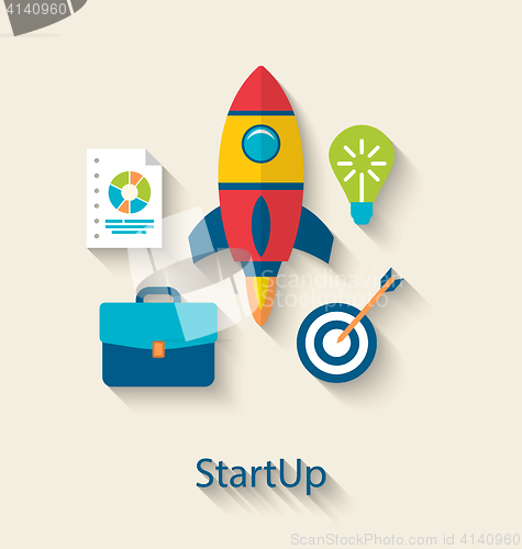Image of Concept of New Business Project Startup Development