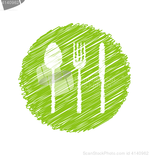 Image of Green Vegetarian Restaurant Sign