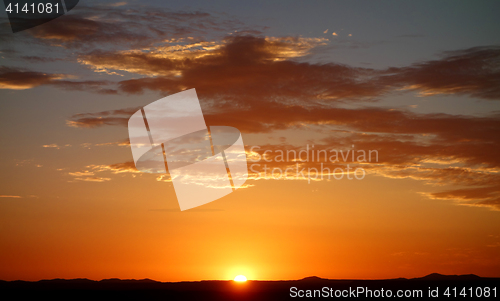 Image of sunset sky
