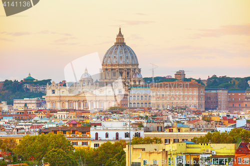 Image of The Papal Basilica of St. Peter in the Vatican city