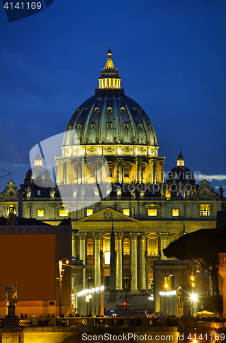 Image of The Papal Basilica of St. Peter in the Vatican city