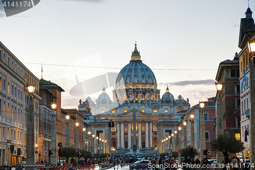 Image of The Papal Basilica of St. Peter in the Vatican city