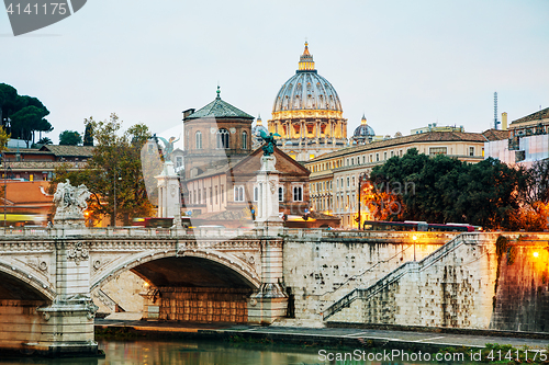 Image of The Papal Basilica of St. Peter in the Vatican city