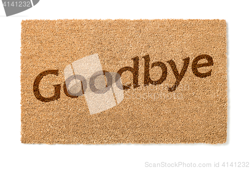 Image of Goodbye Welcome Mat on White