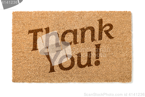 Image of Thank You Welcome Mat On White