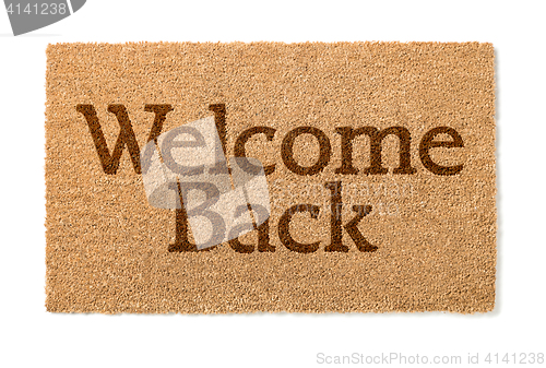 Image of Welcome Back House Mat On White