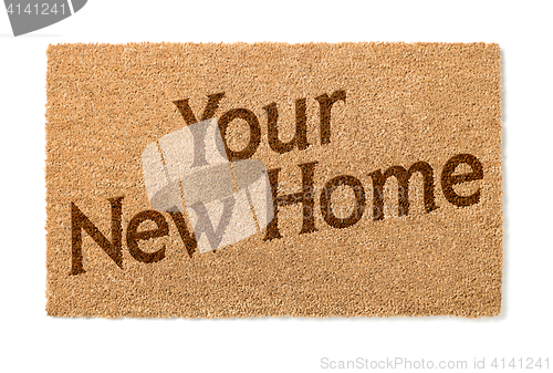 Image of Your New Home Welcome Mat On White