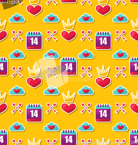 Image of Seamless Background for Valentines Day