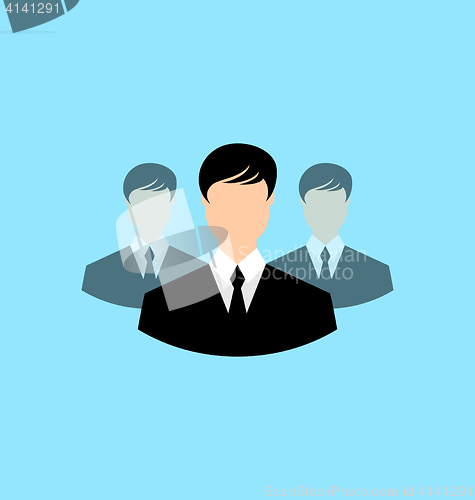 Image of Avatar set front portrait office employee team for web design ap