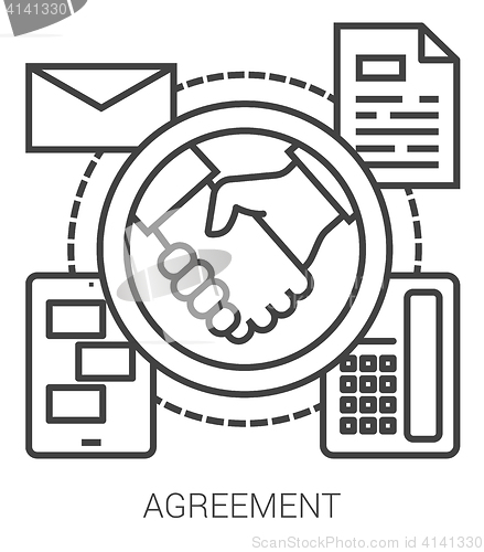 Image of Agreement line infographic.