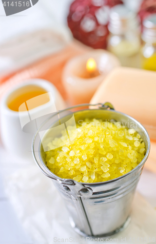 Image of sea salt and soap