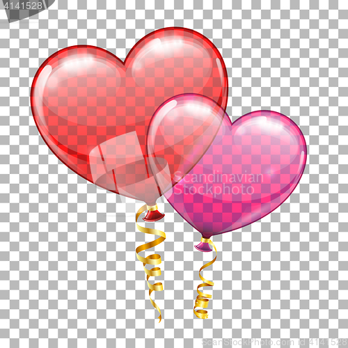 Image of Valentines Day with Hearts Balloons