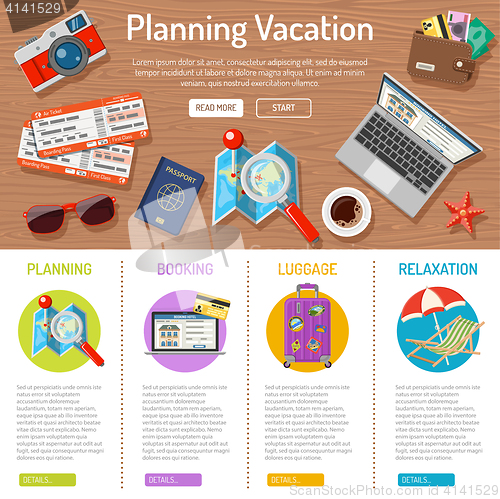 Image of Planning Vacation infographics