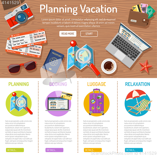 Image of Planning Vacation infographics