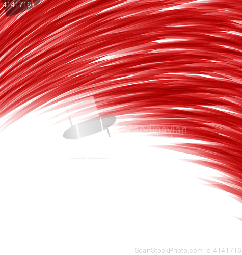 Image of Red abstract wave techno background
