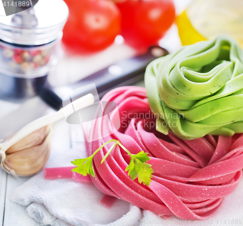 Image of raw pasta