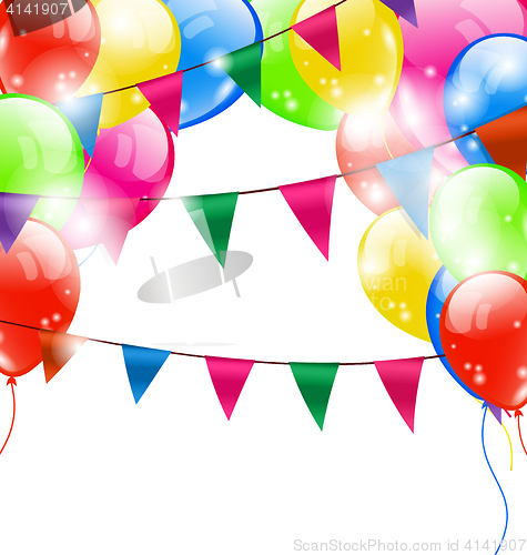 Image of Funny Background with Balloons