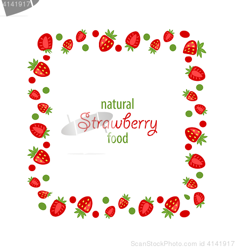 Image of Sweet Frame Made of Strawberry