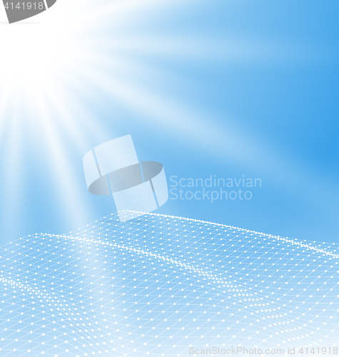 Image of Polygonal Surface Technology Background