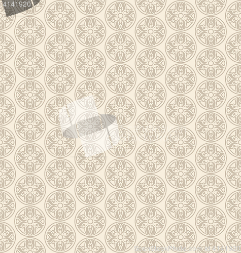 Image of Seamless Pattern in Oriental Style. Ornamental background