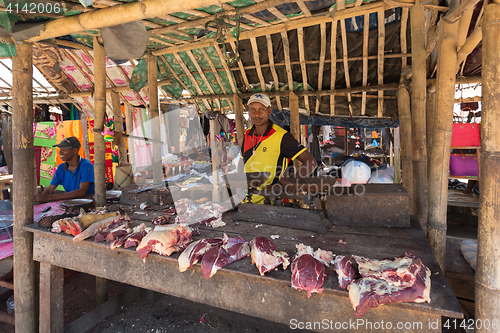 Image of Malagasy peoples on marketplace in Madagascar