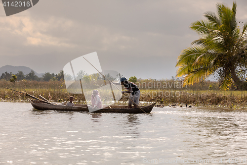 Image of Everyday life in madagascar countryside on river