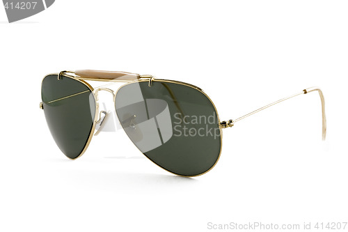 Image of sunglasses aviator style isolated on white