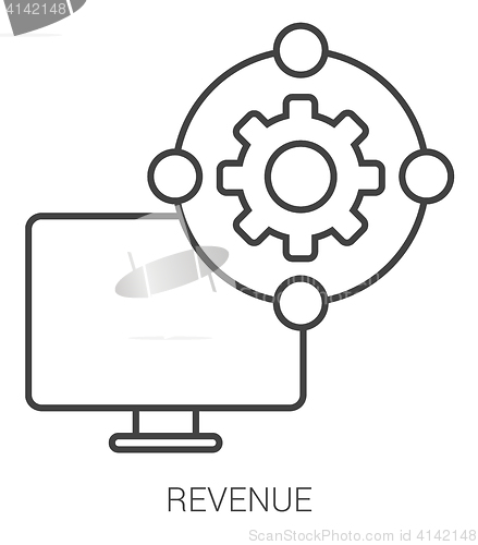 Image of Revenue line infographic.