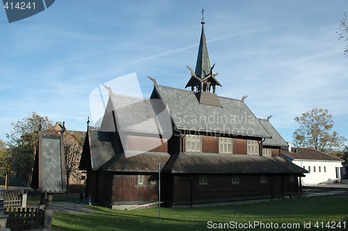 Image of Old wood church