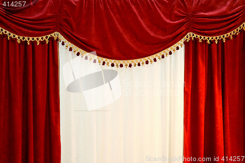 Image of Red curtains