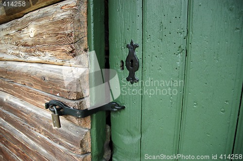 Image of Old door with lock